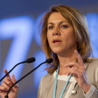 María Dolores de Cospedal, en el congreso del PP celebrado el fin de semana en Sevilla.