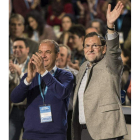 José Antonio Monago recibió ayer el apoyo de Rajoy.