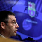 Bartomeu, en una rueda de prensa del Barça.