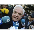 El expresidente de la Diputación de Ourense José Luis Baltar, el pasado 6 de febrero, tras declarar ante el juez.