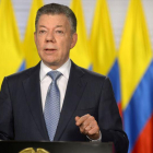 Juan Manuel Santos, en un mensaje a la nación.