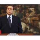 Berlusconi, hoy, tras el consejo de ministros