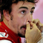 Alonso, preocupado tra la mala sesión de entrenamientos.