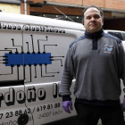 Sergio Antel, autónomo leonés del sector servicios. MARCIANO PÉREZ