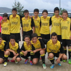 Formación del equipo del Cuatrovientos que milita en la 1.ª División Regional Infantil.