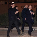 Los exconsellers Raül Romeva, Carles Mundó, Jordi Turull y Josep Rull salen de la prisión de Estremera