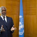 El enviado de la ONU y la Liga Árabe para Siria, Kofi Annan.