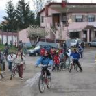 Un momento de la subida hasta el santuario de algunos de los esforzados deportistas