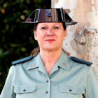 La agente de la Guardia Civil Alegría se convierte en la primera de León en pasar a la reserva activa. MARCIANO PÉREZ
