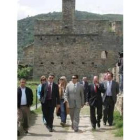 López Riesco y Omar Fayad durante su visita a la fortaleza templaria