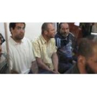 Los supuestos terroristas islámicos, durante el juicio que comenzó ayer en la Audiencia Nacional