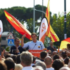 El líder de Ciudadanos, Albert Rivera, durante el acto de este sábado en Sant Andreu de Llavaneres (Maresme).