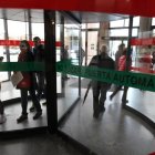 Entrada a la sede de la Junta en León.