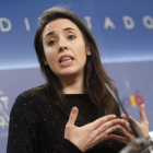 Montero está al frente del partido mientras Iglesias disfruta de la baja de paternidad. JAVIER LIZÓN