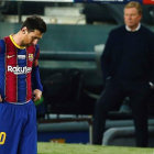 La salida de Messi del pasado verano rumbo al PSG dejó un Barcelona huérfano de estrellas. E. F.
