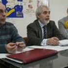 Representantes de Uscal en la presentación en León de los datos de la encuesta
