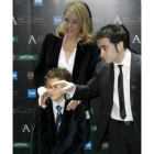 Roger Princep, Belén Rueda y el director Juan Antonio Bayona