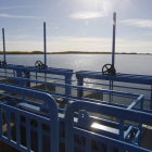 Las obras en marcha en diferentes zonas de regadíos de la provincia de León facilitan un mejor aprovechamiento del agua. MARCIANO PÉREZ