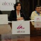 Un momento de la presentación del nuevo logotipo, ayer en el Ayuntamiento.