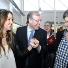 Silván, con Rita Fernández y el presidente del PP en Segovia.