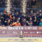 El Barcelona volvió a proclamarse campeón de la Copa del Rey también en la edición de 2023. P. PUENTE