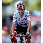 El francés Julian Alaphilippe a su llegada a la meta. SEBASTIEN NOGIER