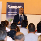 Jorge Llorente inauguró la jornada técnica sobre la patata que organizó la cooperativa. MARCIANO PÉREZ