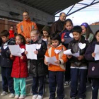 Uno de los actos celebrados ayer en el colegio.