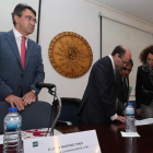 Juan Martínez Majo, Joaquín Arana, José Antonio López y Gloria Ferández Merayo, ayer.