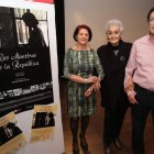 Una de las protagonistas del documental, Hilda Farfante (en el centro), ayer en Ponferrada.