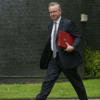 Michael Gove, uno de los ministros euroescépticos contra May.