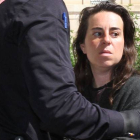 Amelia B. S., ayer en los juzgados de Palencia.