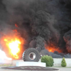 El incendio en la planta de RMD en Ardoncino.
