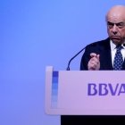 El presidente del BBVA, Francisco González