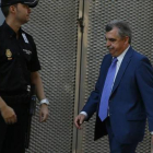 El juez Ismael Moreno, a su llegada a la Audiencia Nacional.