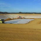 Las obras avanzan en el Centro de Tratamiento de Residuos de San Román de la Vega. DL