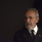 José Luis Gómez representa a Unamuno en la recreación del enfrentamiento con Millán Astray. GARCÍA