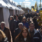La imagen muestra la gran afluencia de público a la Feria de Valencia de Don Juan ayer. MEDINA