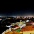 La ciudad de La Coruña, iluminada ayer por la noche. CABALAR