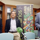 Elías Rodríguez Ferri, José Luis Teresa y Manuel Martínez, ayer, en el Colegio de Veterinarios.