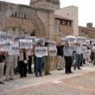 Profesores de León participaron en una protesta en Burgos