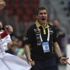 El entrenador leonés Manolo Cadenas, durante el último Mundial. OLIVER WEIKEN