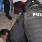 José Sánchez Mauriño, en el momento de su detención.