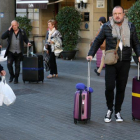 Turistas en Barcelona.