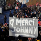 El último adiós a Johnny Hallyday en Paris