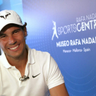 Nadal, ayer, en la inauguración de su museo. J. GRAPELLI