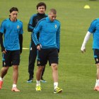 El Real Madrid realizó ayer su primer entrenamiento tras el clásico para preparar el partido de Champions ante el Bayern.