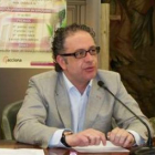 Javier Chamorro, en la rueda de prensa.
