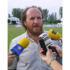 Tino Pérez cuando era presidente del Promesas Ponferrada.