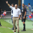 Claudio, durante el partido contra el Villarreal.